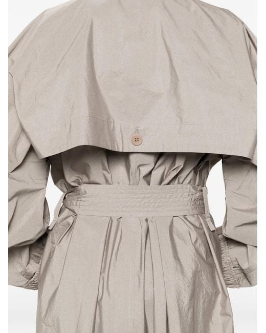 Issey Miyake Gray Belted Coat