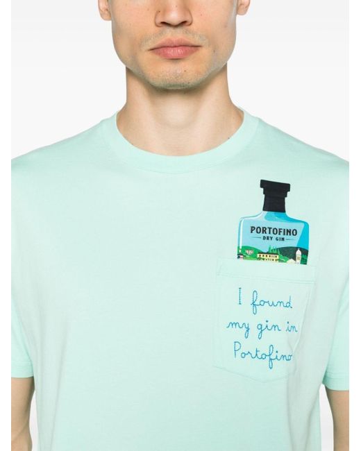 Camiseta con estampado gráfico Mc2 Saint Barth de hombre de color Green