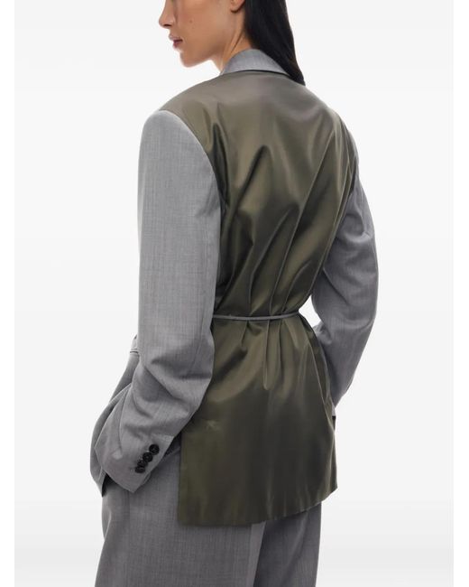 12 STOREEZ Gray Erte Wool Blazer