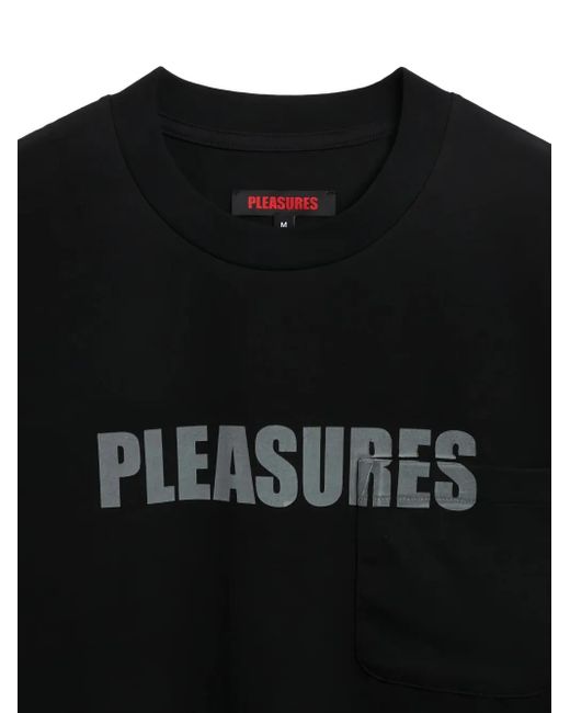メンズ Pleasures コットン Tシャツ Black