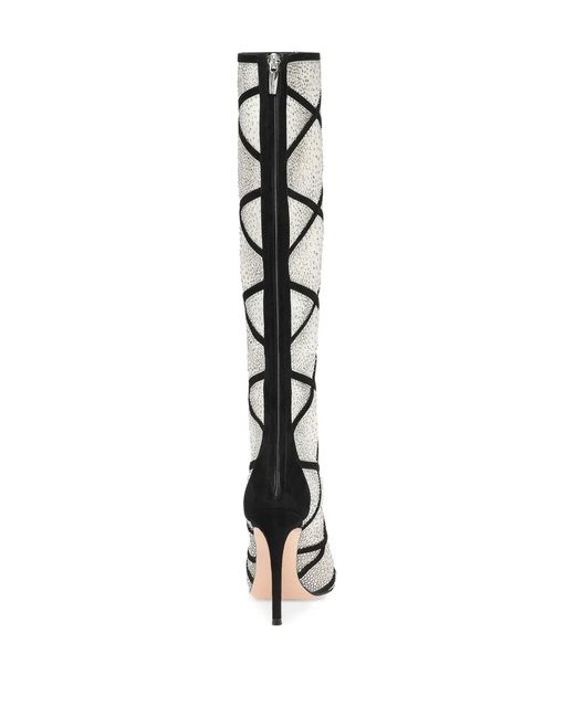 Gianvito Rossi White Confetti Boot