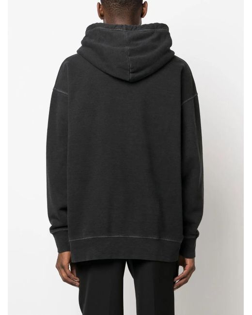 DSquared² Black Logo-Print Crew-Neck Sweatshirt for men