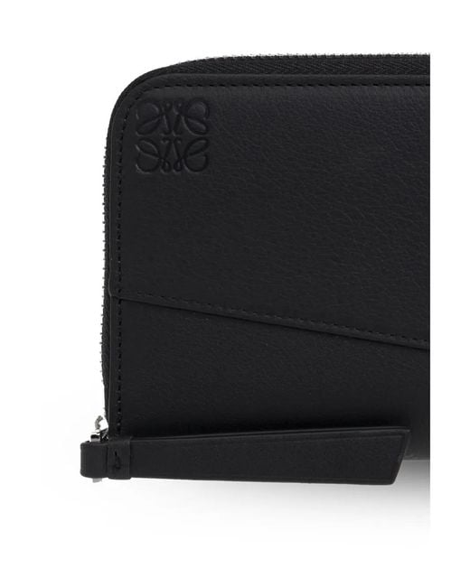 Loewe Black Puzzle Leather Wallet for men