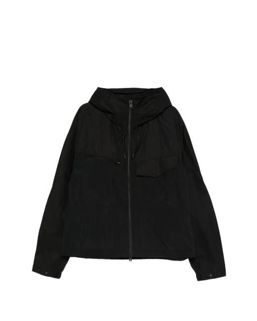 Y-3 Black Hooded Zipped Jacket