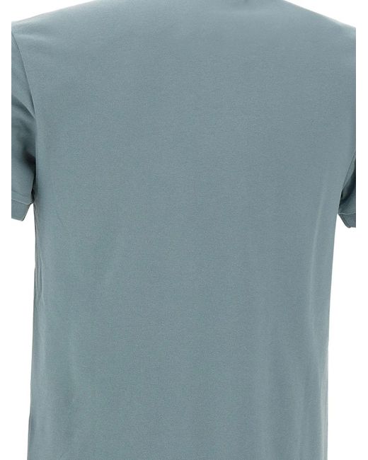 Colmar Blue Logo-Patch Piqué Polo Shirt for men