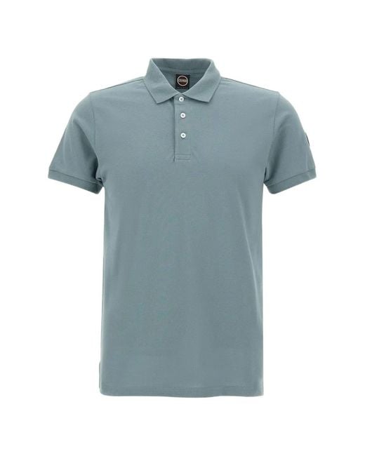 Colmar Blue Logo-Patch Piqué Polo Shirt for men