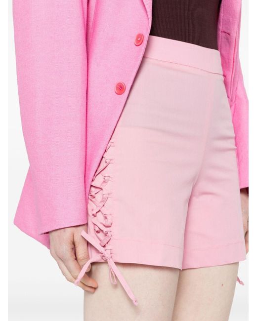 Pantalones cortos con cordones FEDERICA TOSI de color Pink