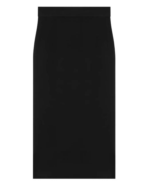 Saint Laurent Black Wool Skirt