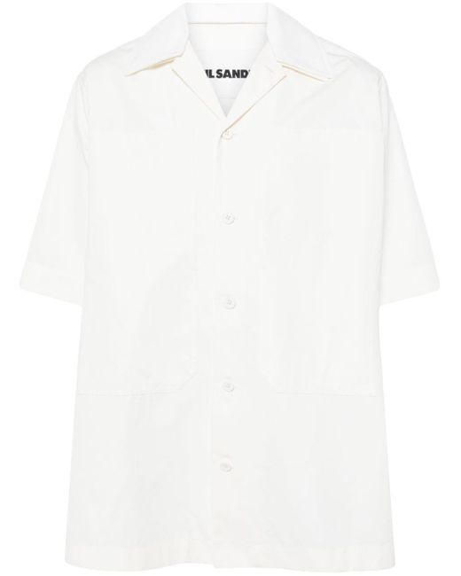 Camisa a capas con botones Jil Sander de hombre de color White
