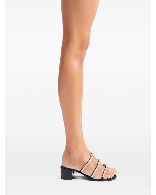 Giuseppe Zanotti Shiny Mignon 40mm ミュール White