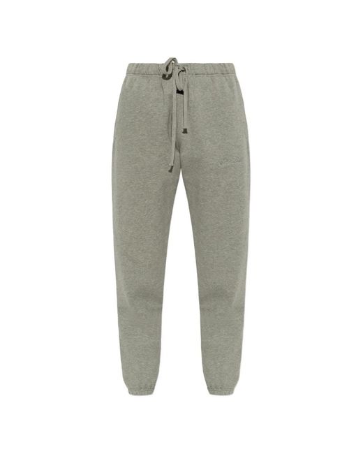 Fear Of God Gray Essentials Drawstring Track Pants