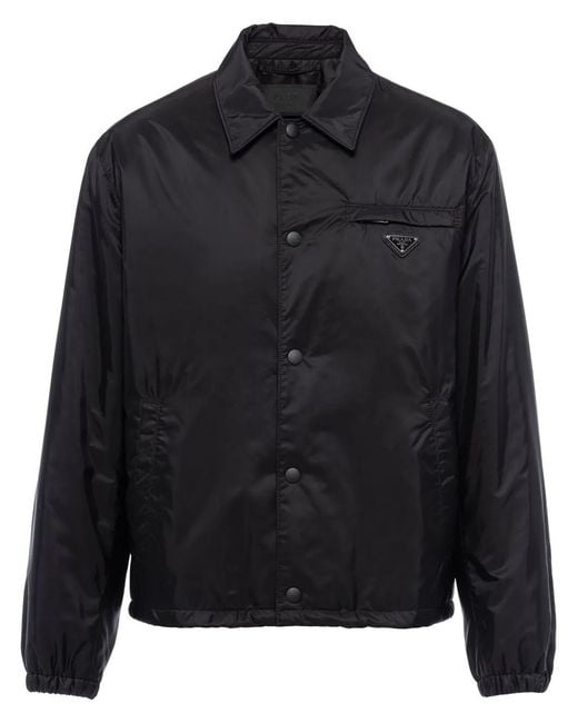Prada Black Re-Nylon Shirt Jacket for men