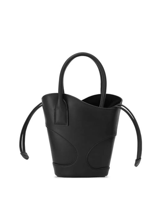 Ferragamo Black Logo-Print Cut-Out Tote Bag