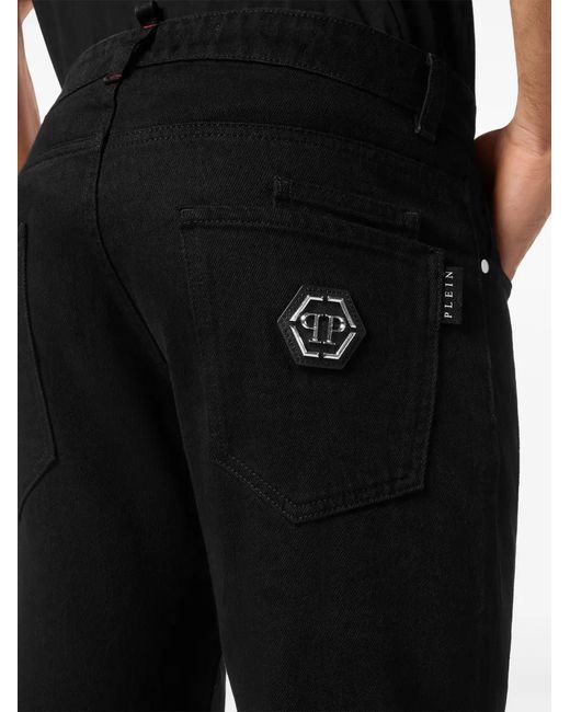Philipp Plein Black Straight Supreme Jeans for men