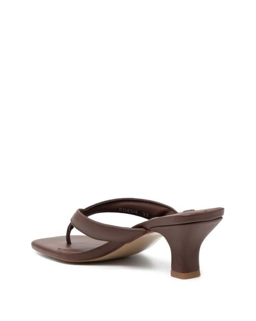 Senso Brown 60Mm Square Sandals