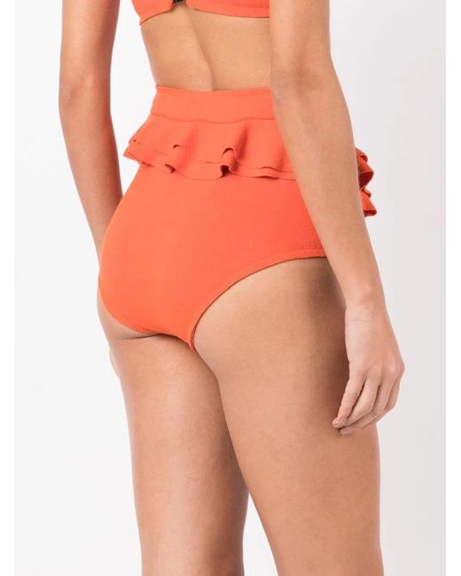 Clube Bossa Orange Bas De Bikini Hopi À Taille Haute