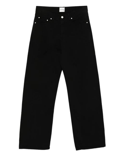 Jean Droit À Boutonnière Arte' pour homme en coloris Black