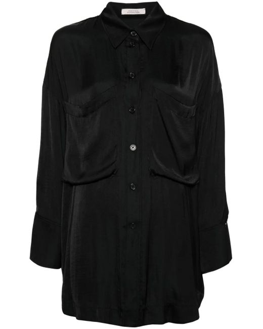 Dorothee Schumacher Black Fantasy Satin Shirt