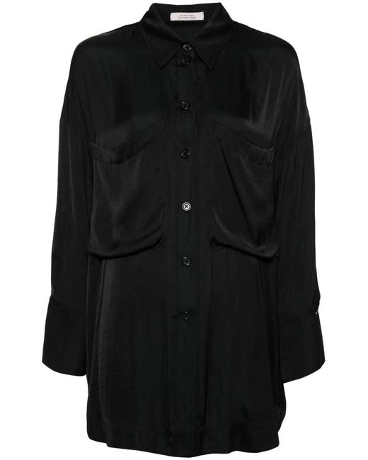 Dorothee Schumacher Black Fantasy Satin Shirt