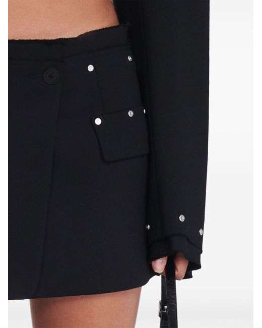 Minifalda con detalle de remaches Dion Lee de color Black