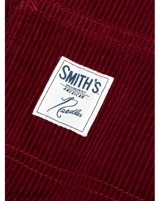 Needles X Smith's Butterfly-Embroidered Corduroy Trousers for men