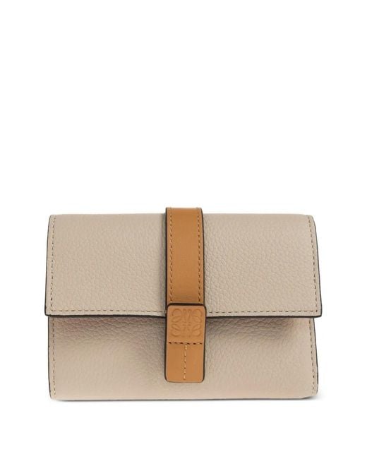 Loewe Natural Pebbled Leather Wallet