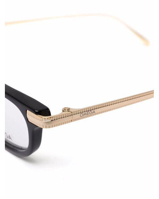 OMEGA EYEWEAR Black Square-Shape Glasses