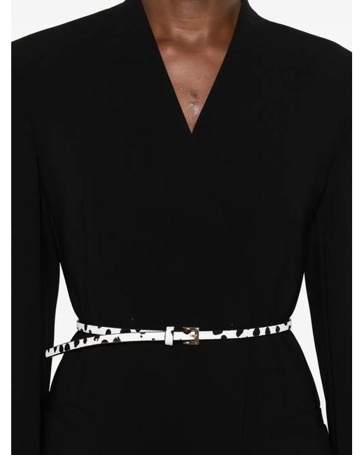 Max Mara Black Belted Suit
