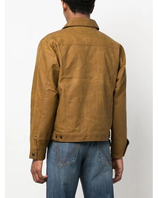 Filson Brown Long-Sleeve Buttoned Shirt Jacket for men