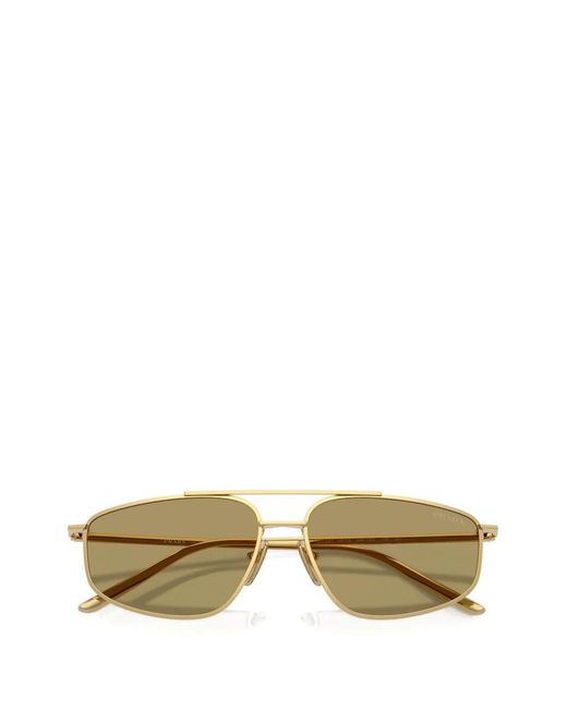 Prada Metallic Geometric Sunglasses