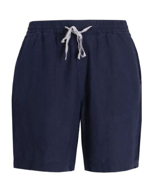 Boss Shorts Aus Leinen in Blue für Herren