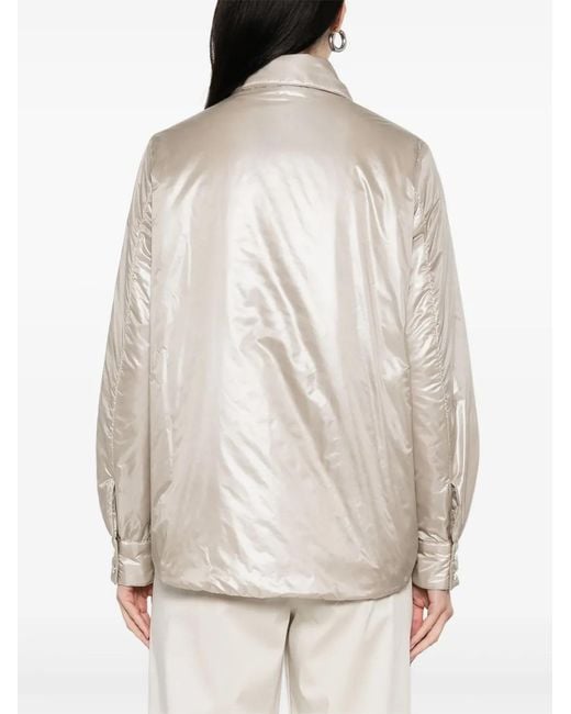 Herno Natural Shiny Finish Cream Jacket