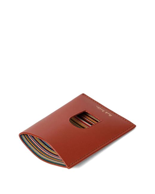 Paul Smith Red Leather Card Holder for men