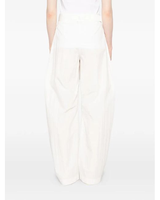 Patrizia Pepe White Tapered Trousers
