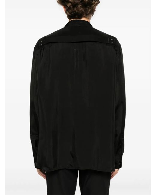 メンズ Rick Owens Jumbo Fogpocket シャツ Black