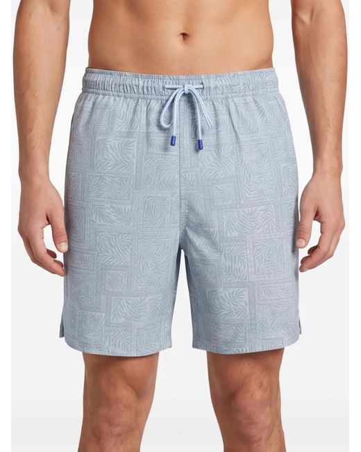 Peter Millar Blue Patterned Swim Shorts for men