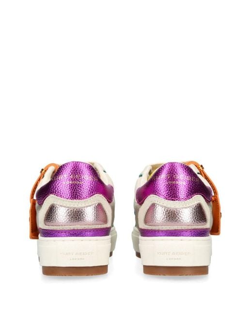 Kurt Geiger White Southbank Tag Leather Sneakers