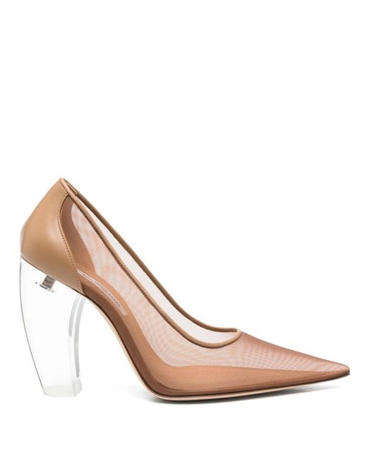 Victoria Beckham Pink Mesh-Pumps mit Absatz