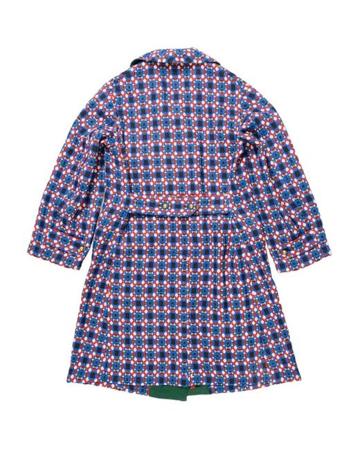 Commun's Blue Wool Double-Breasted Coat