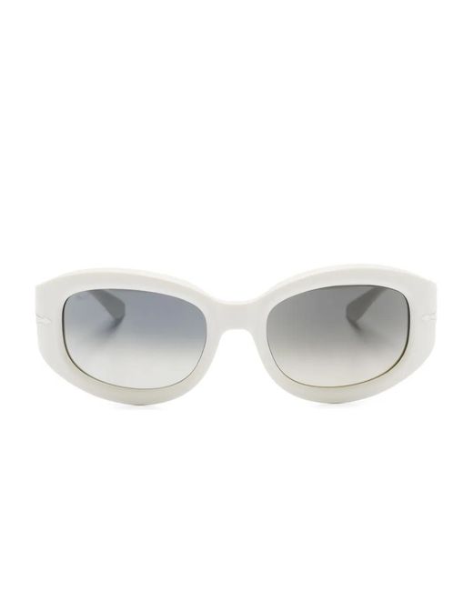 Persol Gray Po3335 Oval-Frame Sunglasses