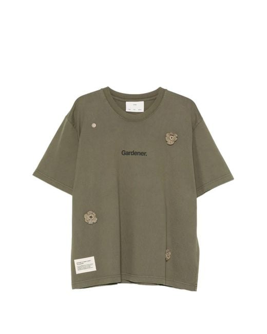 Song For The Mute Green X Birkenstock Floral-Patch T-Shirt for men