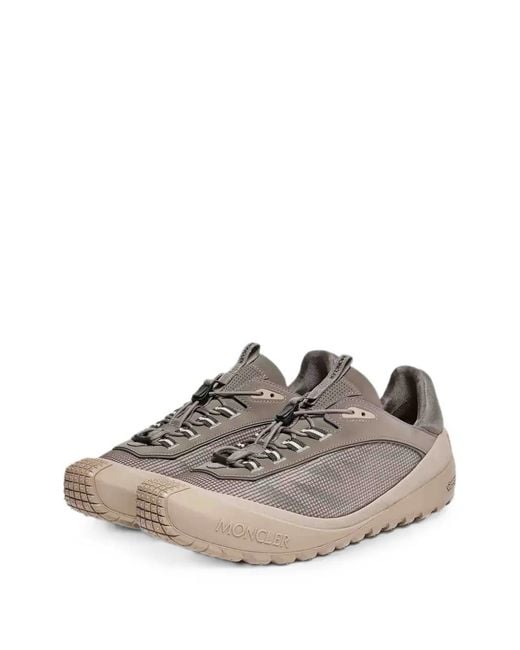 Moncler Natural Logo-Embossed Vibram Sneakers for men