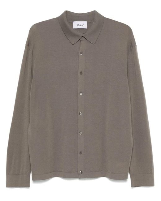 D4.0 Brown Wool Cardigan for men