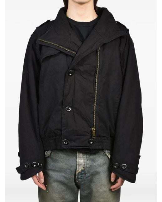 NO/FAITH STUDIOS Black Balloon-Silhouette Jacket for men