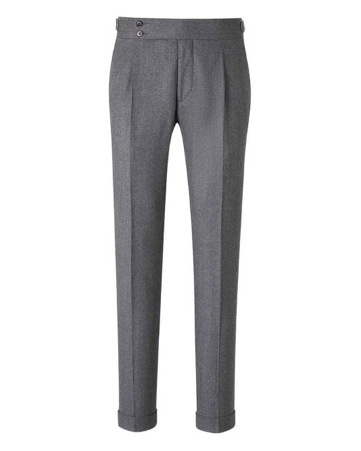 SCABAL® Gray Pleated Trousers for men