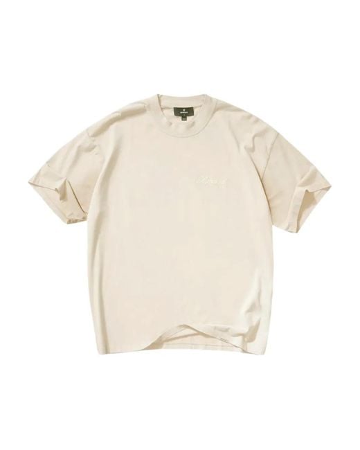 Represent Natural Script Logo-Embroidered T-Shirt for men