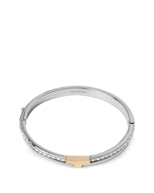 Trussardi Metallic Embellished Bracelet