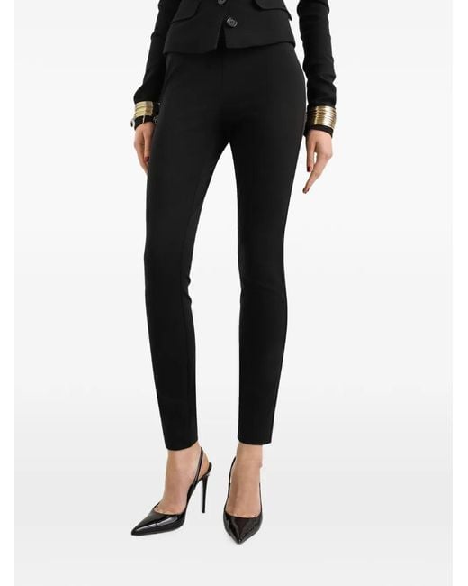 Dolce & Gabbana Black Milano Stitch Jersey Leggings