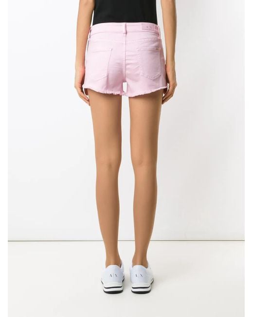 ARMANI EXCHANGE フリルヘム ショートパンツ Pink