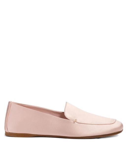Khaite Pink Monroe Slip-On Loafers